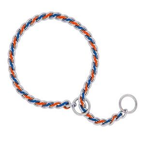 Terrain D.O.G. • Blue & Orange 3.5mm Chain Slip Collar - 20”